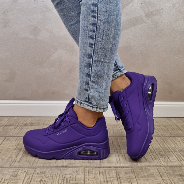 MANOS.RO Pantofi dama sport Skechers® Uno 73667 PUR - Img 12