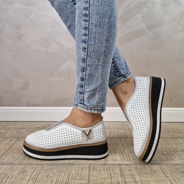 Pantofi casual/sport dama MANOS.RO piele naturala PC2210 - Img 4