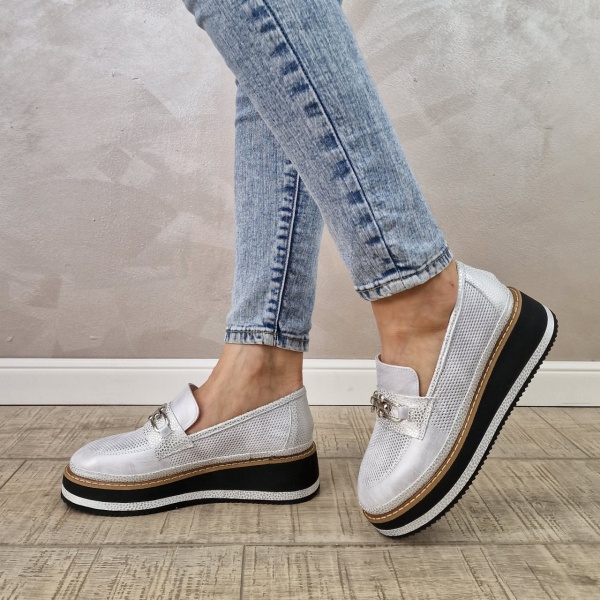 Pantofi casual/sport dama MANOS.RO piele naturala PC2219 - Img 2