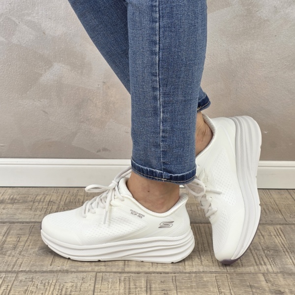 Pantofi dama sport Skechers® Bobs Skillz - Too Essential 117756 WHT - Img 7