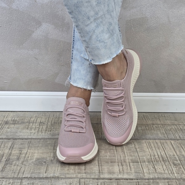 Pantofi dama sport Skechers® Bobs Squad 4 Staple Look beige 117743 BLSH - Img 3