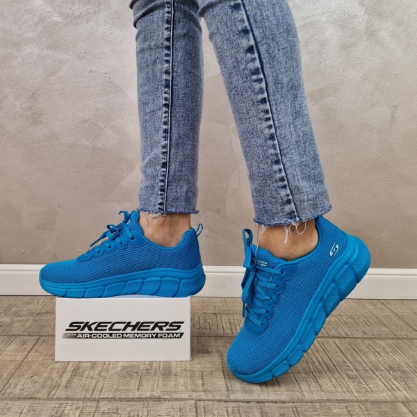Pantofi dama sport Skechers® Bobs Squad Chaos 117385 SAGE - Img 2