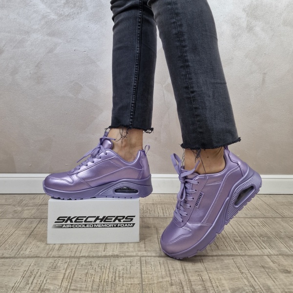 Pantofi dama sport SKECHERS UNO - METALLIXS 177109 LAV - Img 2