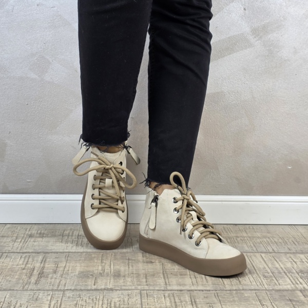 MANOS.RO Ghete dama casual Formazione piele naturala GD2407 - Img 2