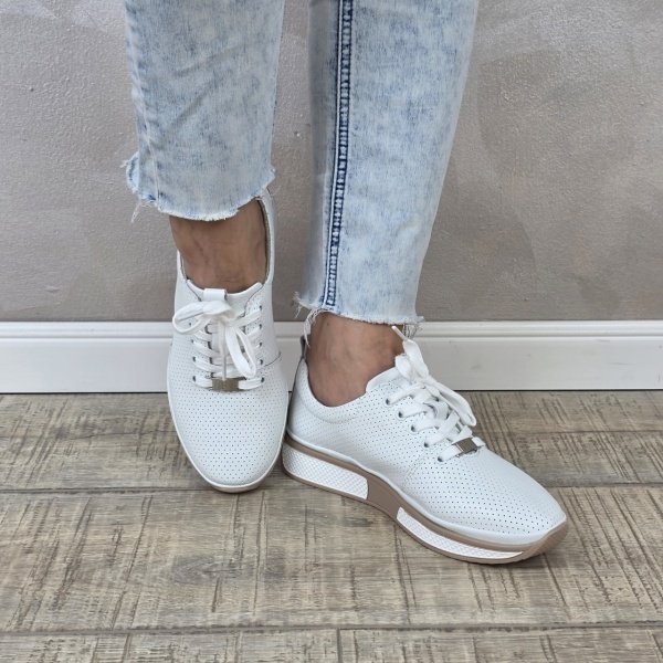 MANOS.RO Pantofi dama casual sport piele naturala FILIPPO PC2396 - Img 3
