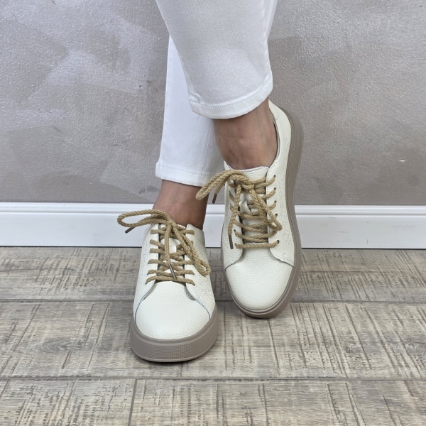 MANOS.RO Pantofi dama casual sport piele naturala FILIPPO PS746 - Img 2