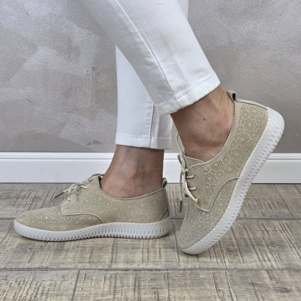 MANOS.RO Pantofi dama casual sport piele naturala FILIPPO PS753 - Img 4