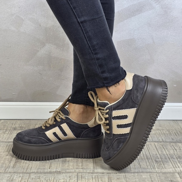 MANOS.RO Pantofi dama casual sport piele naturala FILIPPO PS886 - Img 4