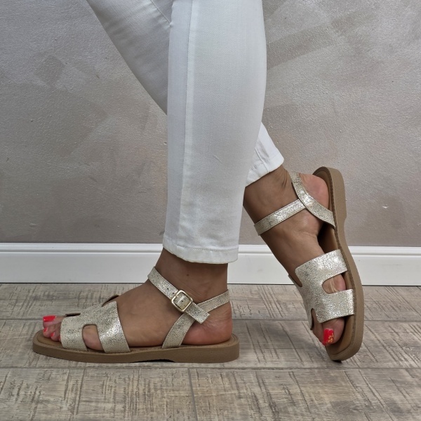 MANOS.RO Sandale dama piele naturala GOLD DEER SV1620 - Img 3