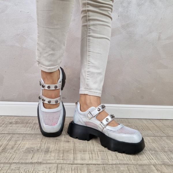 Pantofi casual/sport dama MANOS.RO piele naturala PV2137 - Img 2