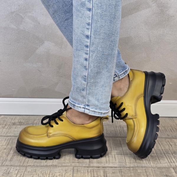 Pantofi dama casual FORMAZIONE piele naturala PC2343 - Img 6