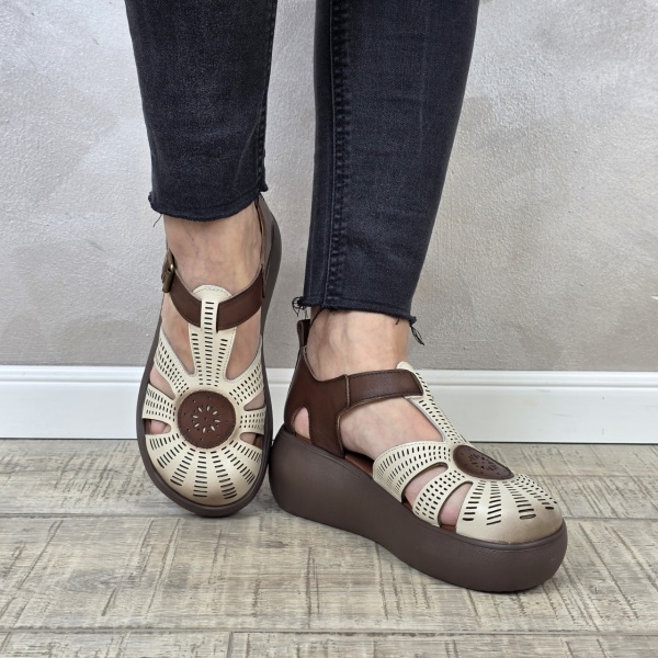 Pantofi dama casual Franco piele naturala PV2150 - Img 3