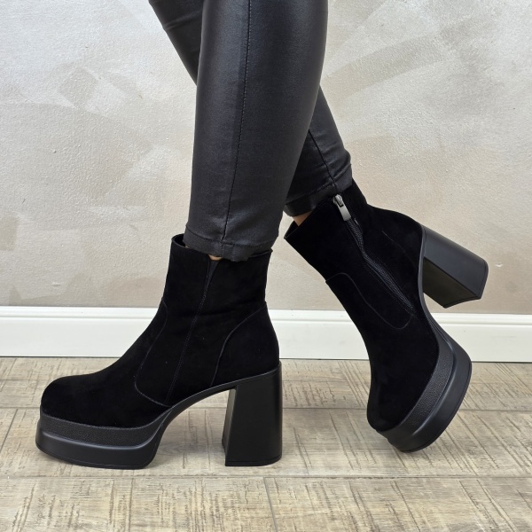 Botine/Ghete dama piele naturala MANOS.RO BT324 - Img 4