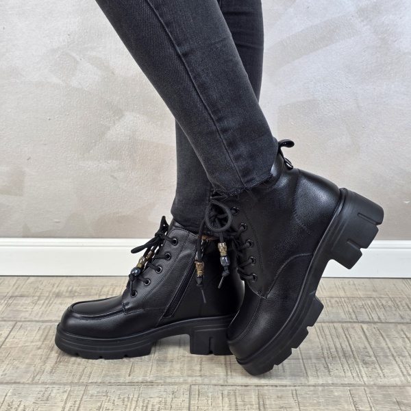 Botine/Ghete dama piele naturala MANOS.RO GD2590 - Img 4