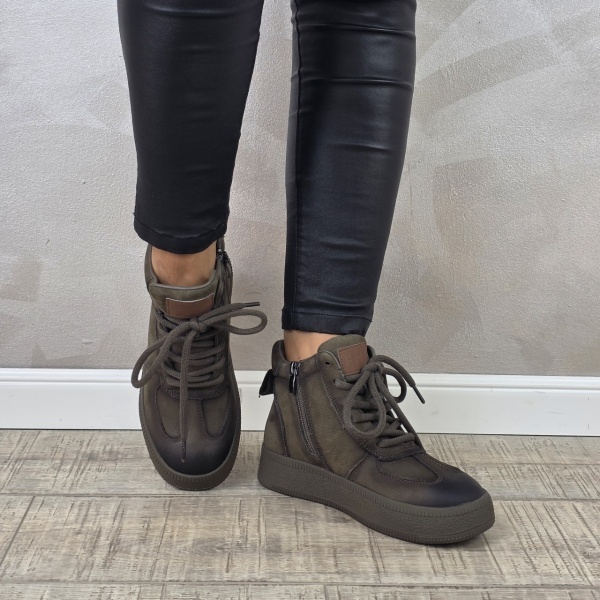 MANOS.RO Ghete dama casual Formazione piele naturala GD2380 - Img 4