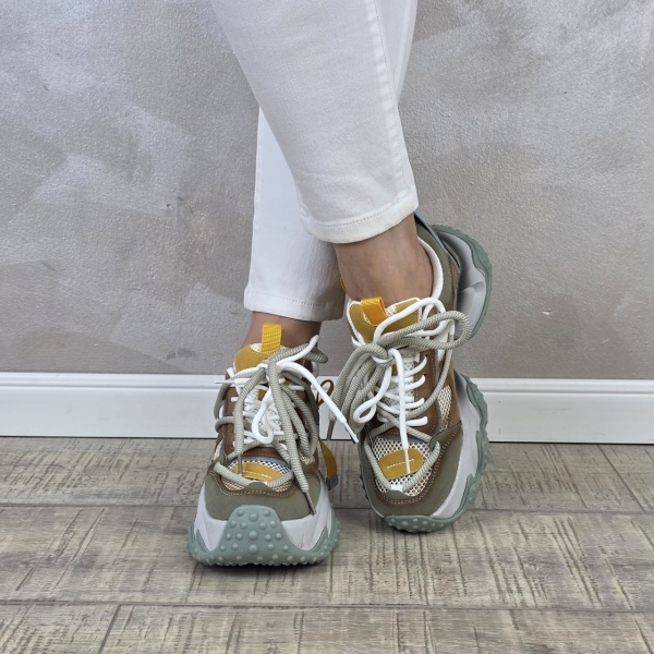 MANOS.RO Pantofi dama casual sport piele naturala FEEL PS750 - Img 3