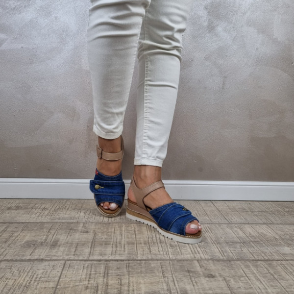 MANOS.RO Pantofi dama Jeans SJ27 - Img 3