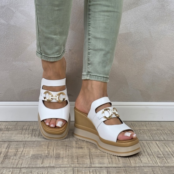MANOS.RO Sandale dama piele naturala GOLD DEER SP885 - Img 2