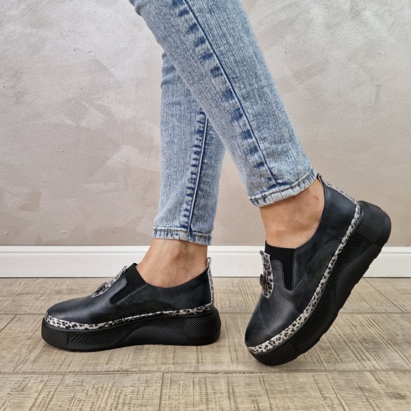 Pantofi casual/sport dama MANOS.RO piele naturala PC2198 - Img 2