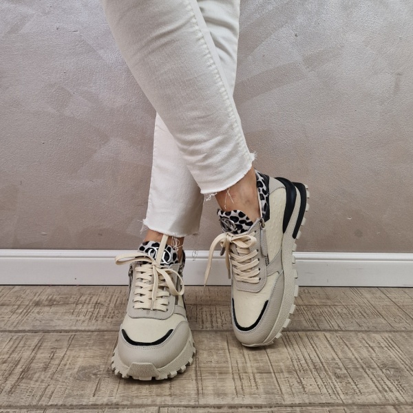 Pantofi casual/sport dama MANOS.RO piele naturala PS487 - Img 3