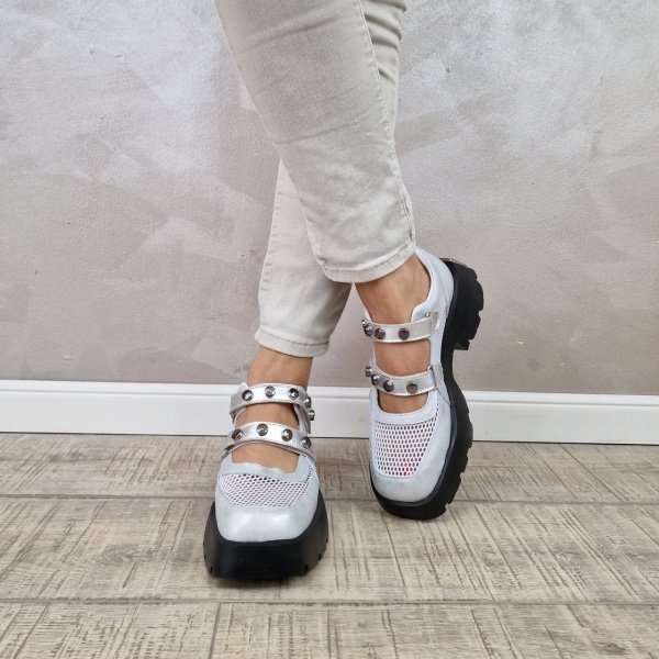 Pantofi casual/sport dama MANOS.RO piele naturala PV2137 - Img 3