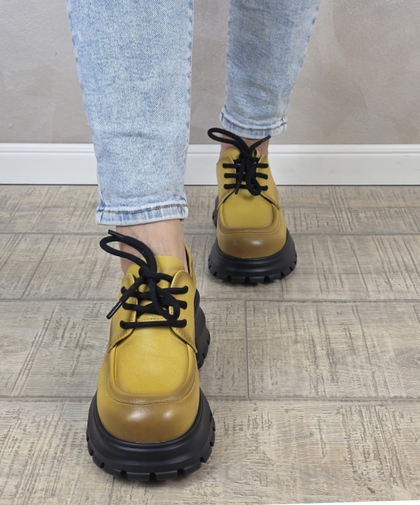 Pantofi dama casual FORMAZIONE piele naturala PC2343 - Img 3
