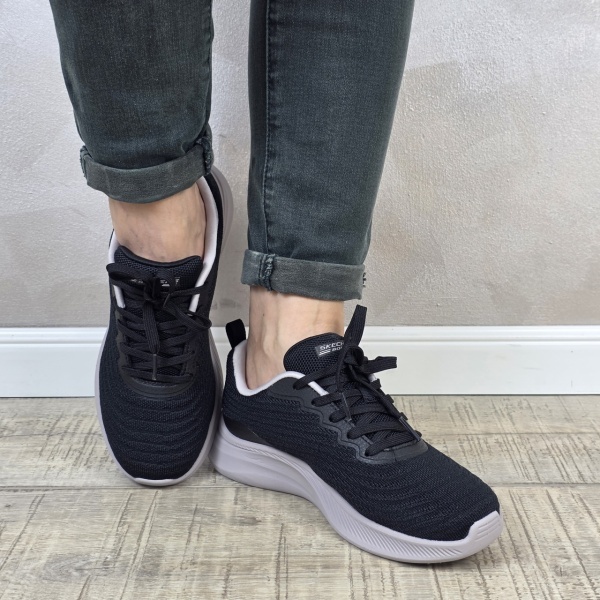 Pantofi dama sport Skechers® Bobs Squad Chaos 117731 BLK - Img 3