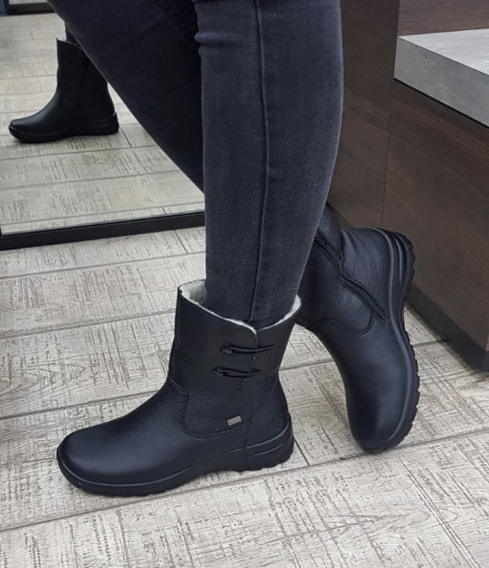 Ghete/Cizme dama piele naturala Rieker Tex Z7172-00 - Img 2