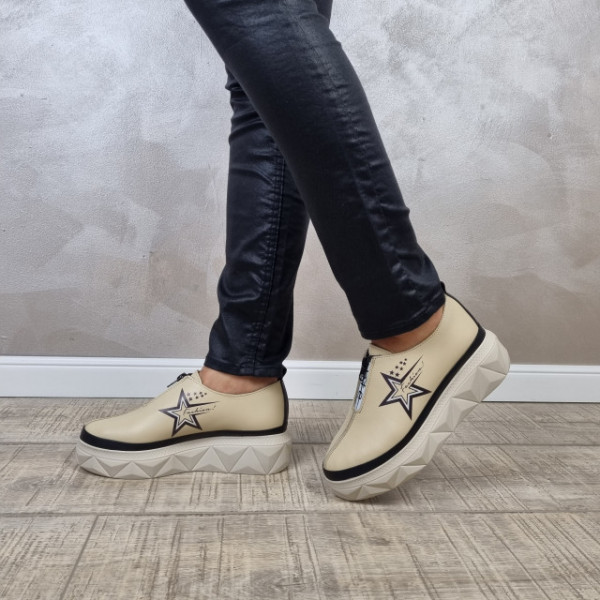 Pantofi casual dama piele naturala MANOS.RO PC1579 - Img 3