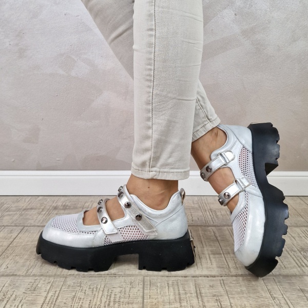 Pantofi casual/sport dama MANOS.RO piele naturala PV2137 - Img 4