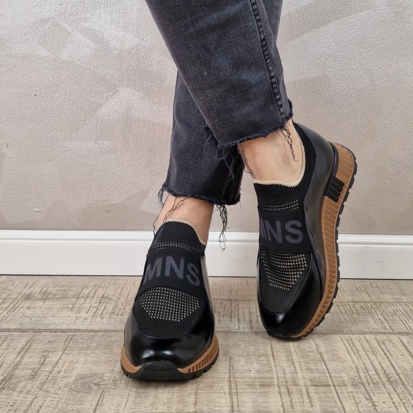 Pantofi casual/sport dama Manos.ro StretchFit/piele naturala PS394 - Img 6