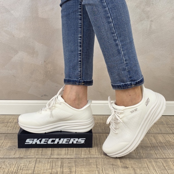 Pantofi dama sport Skechers® Bobs Skillz - Too Essential 117756 WHT - Img 8