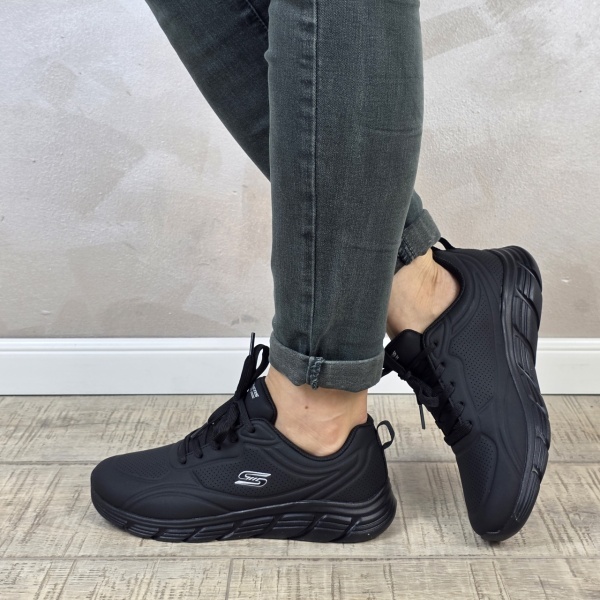 Pantofi dama sport Skechers® Bobs Squad Chaos 117715 BBK - Img 4