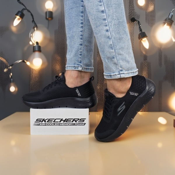 Pantofi dama sport Skechers® SKECHERS SLIP-INS GO WALK FLEX 124836 BBK - Img 8
