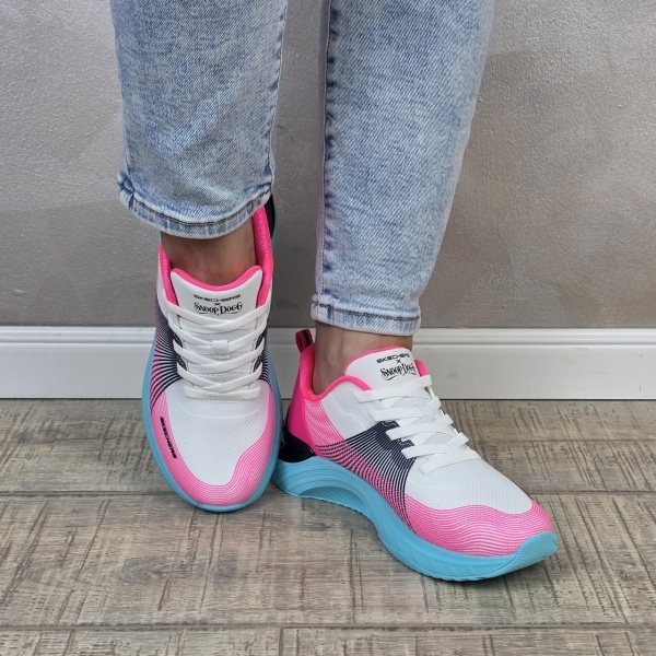 Pantofi dama sport Skechers®Sneakers Snoop Dogg: Snoop Ace - Cyber Walker 186025 WLBP - Img 7