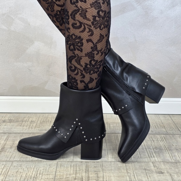 Botine/Ghete dama piele naturala ANNA VIOTTI BT356 - Img 2