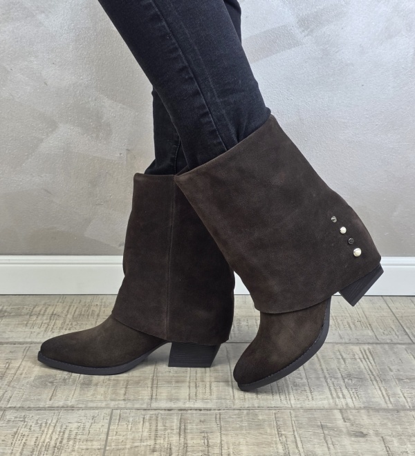 Botine/Ghete dama piele naturala MANOS.RO BT338 - Img 3