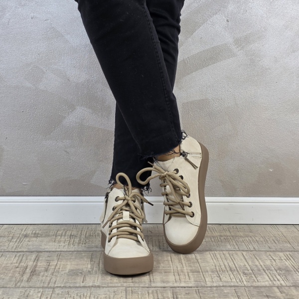 MANOS.RO Ghete dama casual Formazione piele naturala GD2407 - Img 3