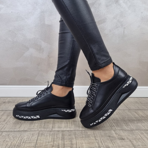 MANOS.RO Pantofi casual dama piele naturala PC1627 - Img 2
