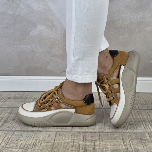 MANOS.RO Pantofi dama casual sport piele naturala FEEL PS751 - Img 3