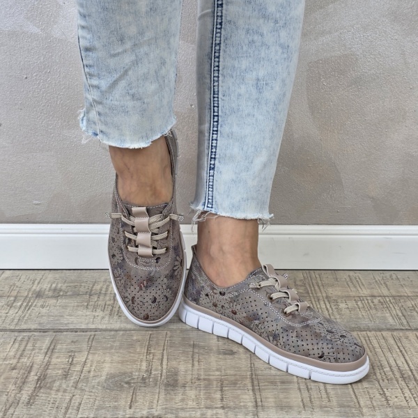 MANOS.RO Pantofi dama casual sport piele naturala FILIPPO PC2391 - Img 3