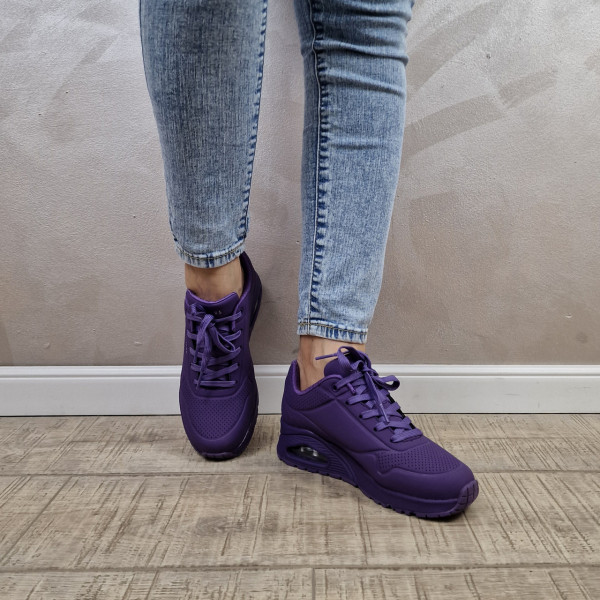 MANOS.RO Pantofi dama sport Skechers® Uno 73690 PUR - Img 3