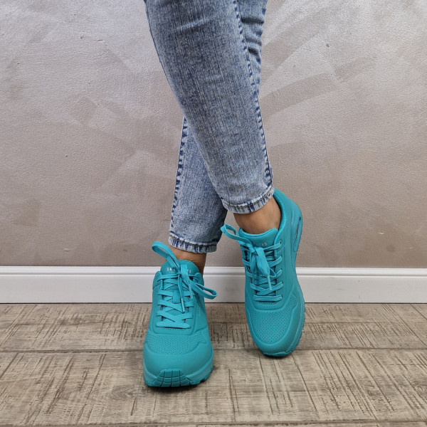 MANOS.RO Pantofi dama sport Skechers® Uno 73690 TURQ - Img 2