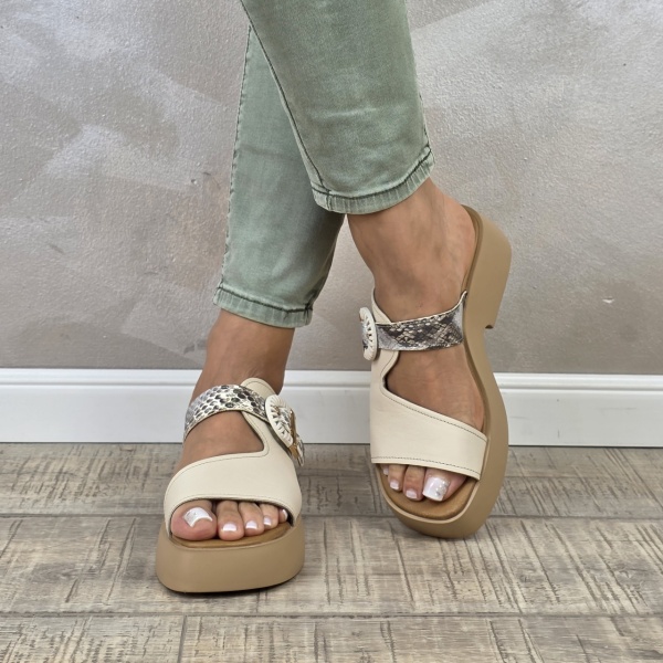 MANOS.RO Sandale dama piele naturala GOLD DEER SP911 - Img 2