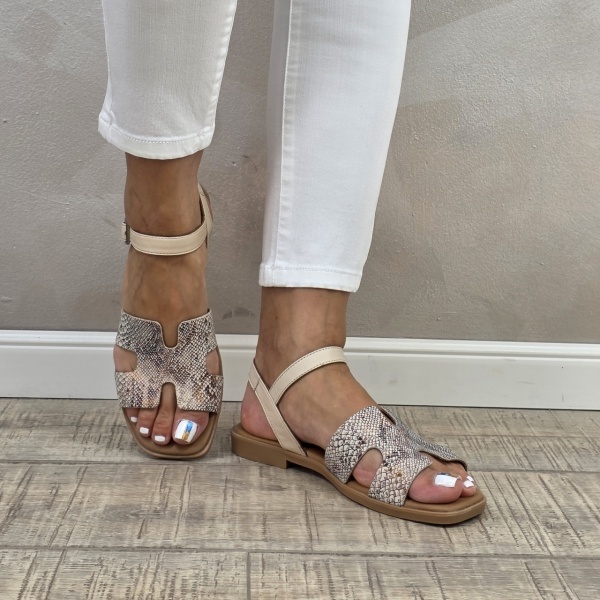 MANOS.RO Sandale dama piele naturala GOLD DEER SV1634 - Img 3