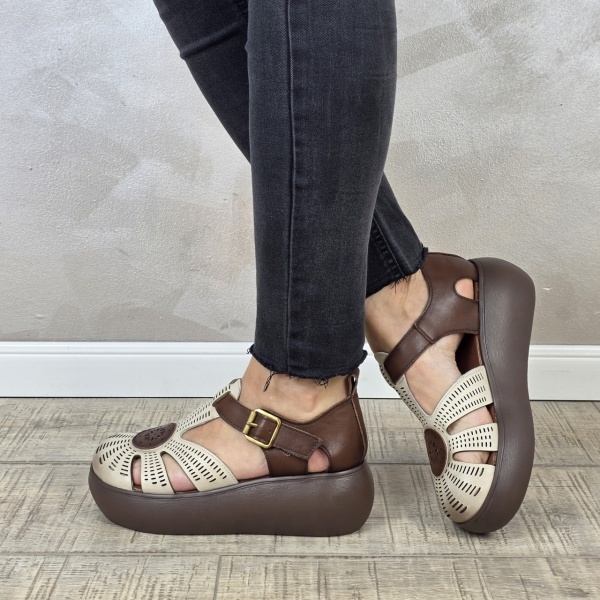 Pantofi dama casual Franco piele naturala PV2150 - Img 4