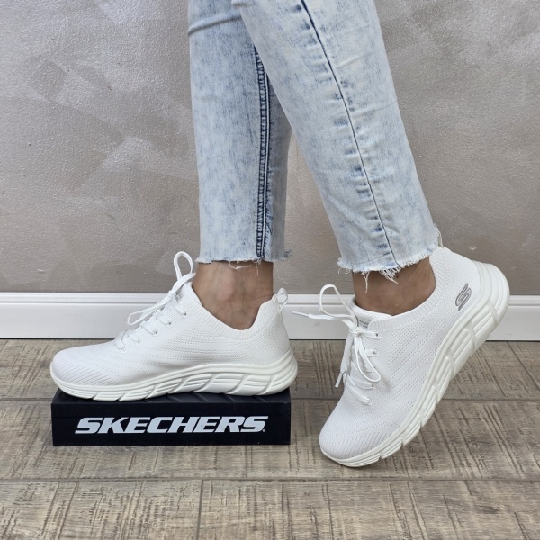 Pantofi dama sport Skechers® Bobs B Flex W 117591 WHT - Img 7