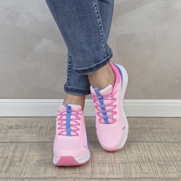 Pantofi dama sport Skechers®, GLIDE-STEP, din material textil 303654L PKBL - Img 3