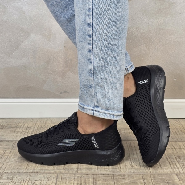 Pantofi dama sport Skechers® SKECHERS SLIP-INS GO WALK FLEX 124836 BBK - Img 5