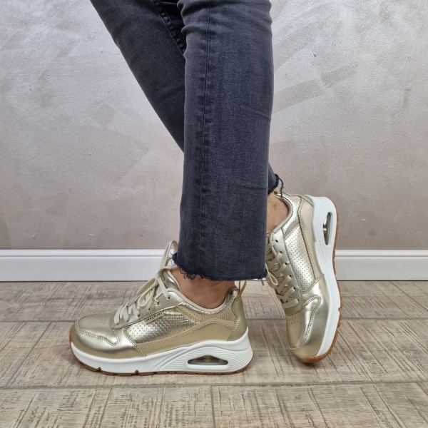 Pantofi dama sport SKECHERS UNO - METALLIXS 177109 CHMP - Img 4